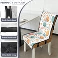 thumbnail image 6 of TSOVTHRID Easter Egg Floral Print Quilted Dining Chair Cushion Covers Stretchy Comfy Seat Cushion Slipcovers Removable Armless Chair Covers with Detachable Strap for Easter Decor, Set of 1, 6 of 7
