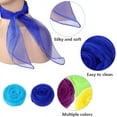 thumbnail image 4 of 1PC Chiffon Scarf Women Square Handkerchief Lightweight Satin Ribbon Scarf Retro Neck Scarf, 4 of 7