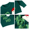 thumbnail image 6 of Aideaone Toddler Baby Boy Girl Christmas Sweater Letter Embroidery Pullover Sweatshirt Warm Crewneck Long Sleeve Tops for Infant 9M-3T, 6 of 7