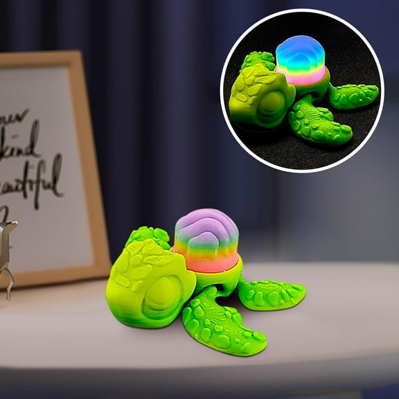 Ohmyroo Luminous Turtle Ornament for Home Fish Tank Aquarium Desktop Use Decorative Ornament Needs