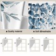 thumbnail image 5 of Swag Valance Curtains for Windows, Blue Green Eucalyptus Leaves Light Filtering Kitchen Curtains with Rod Pocket, Spring Summer Botanical Window Treatment Valances for Living Room, 28x36 - 2 PCS, 5 of 9