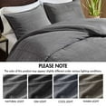 thumbnail image 6 of Cotton Bedding Set, 3PCS King/Cal King Twill Washed Duvet Set, Grey Comforter Set,Cotton Bed In A Bag, Household Supplies & Décor Bedding Bedding Sets 3PCS King/Cal King Twill Washed Duvet Set, 6 of 21