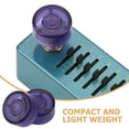thumbnail image 3 of Raindrops 2Pack Guitar Effects Pedal Footswitch Purple Plastic Control Footswitch Guitar Accessory, 3 of 7