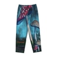 thumbnail image 4 of Haiem Fantasy Mushrooms Women's Pajama Pants Ultra Lightweight Pjs Bottoms Sleepwear Bottom Pants With Pocket Drawstring-Small, 4 of 9