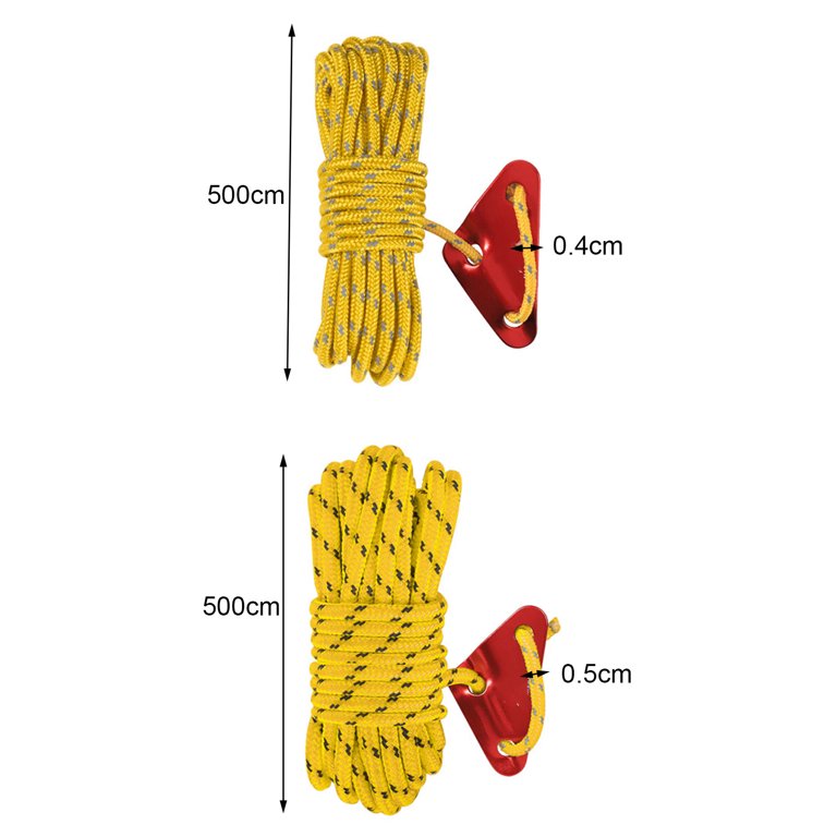 YFFSFDC Tent Rope, Set of 6, 02 x 131 ft (4 x 4 m), Load Capacity