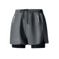 thumbnail image 1 of Mgmyaa Men's Plus Size Athletic Shorts Quick Dry Gym Workout 5 Inch 2 in 1 Running Shorts for Men, 1 of 5