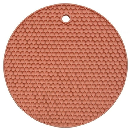 

Honeycomb Silicone Placemats Round Honeycomb Potholder Placemat (2PCS 18.218.20.6cm)