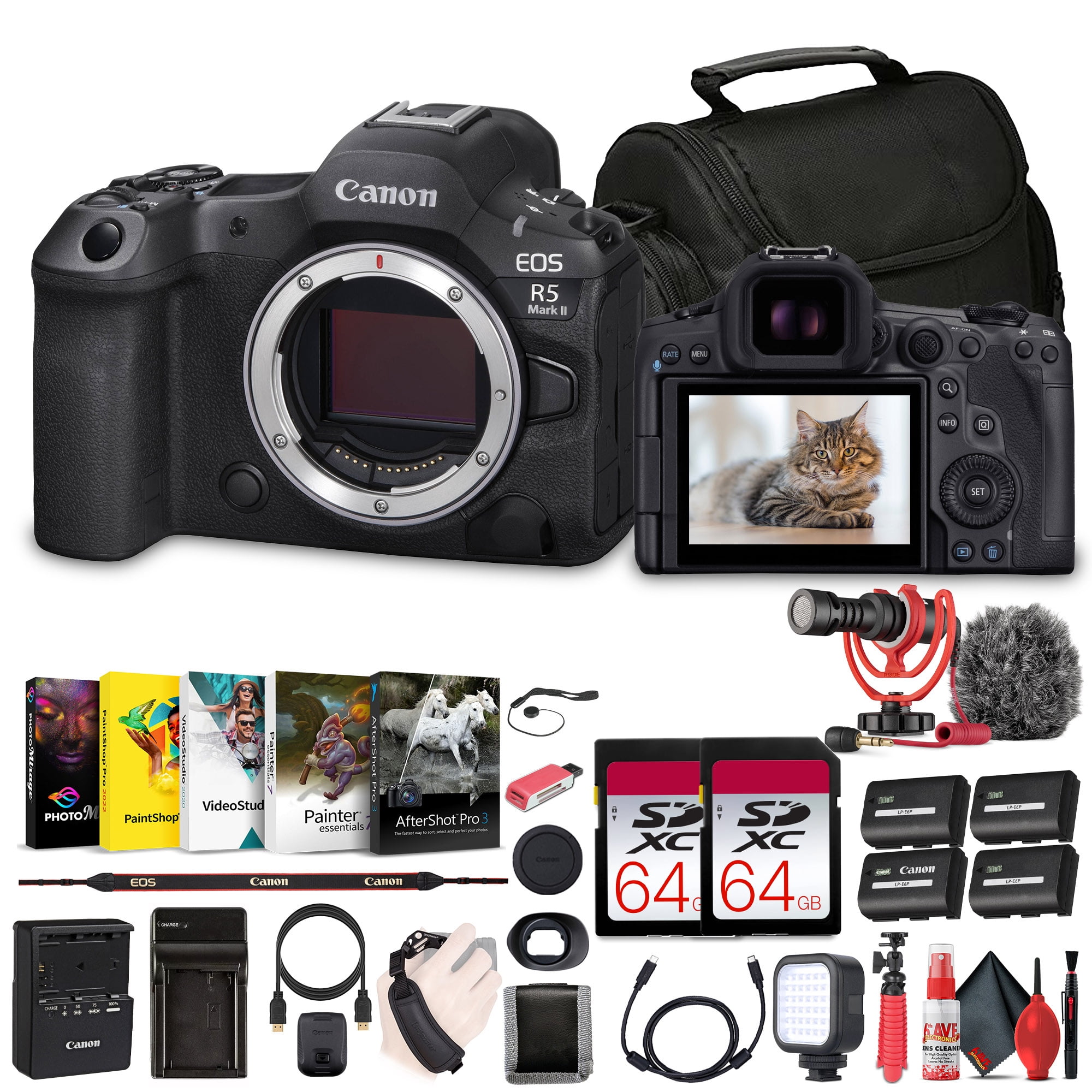 Canon EOS 6D Mark II DSLR Camera (Intl Model) W/ Bag, Extra