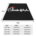 thumbnail image 3 of Manta de vellón Chick-fil-A para cama, sofá, mantas de felpa suaves y cálidas para el hogar, camping, viajes, 50 x 40 pulgadas, 3 of 5