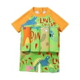 thumbnail image 1 of Maillot de Bain Flottant pour Garçons Tout-Petits Imprimé Requin Manches Courtes une Pièce, 1 of 9
