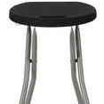 thumbnail image 3 of Flash Furniture Foldable Stool with Black Plastic Seat and Titanium Gray Frame, 3 of 9