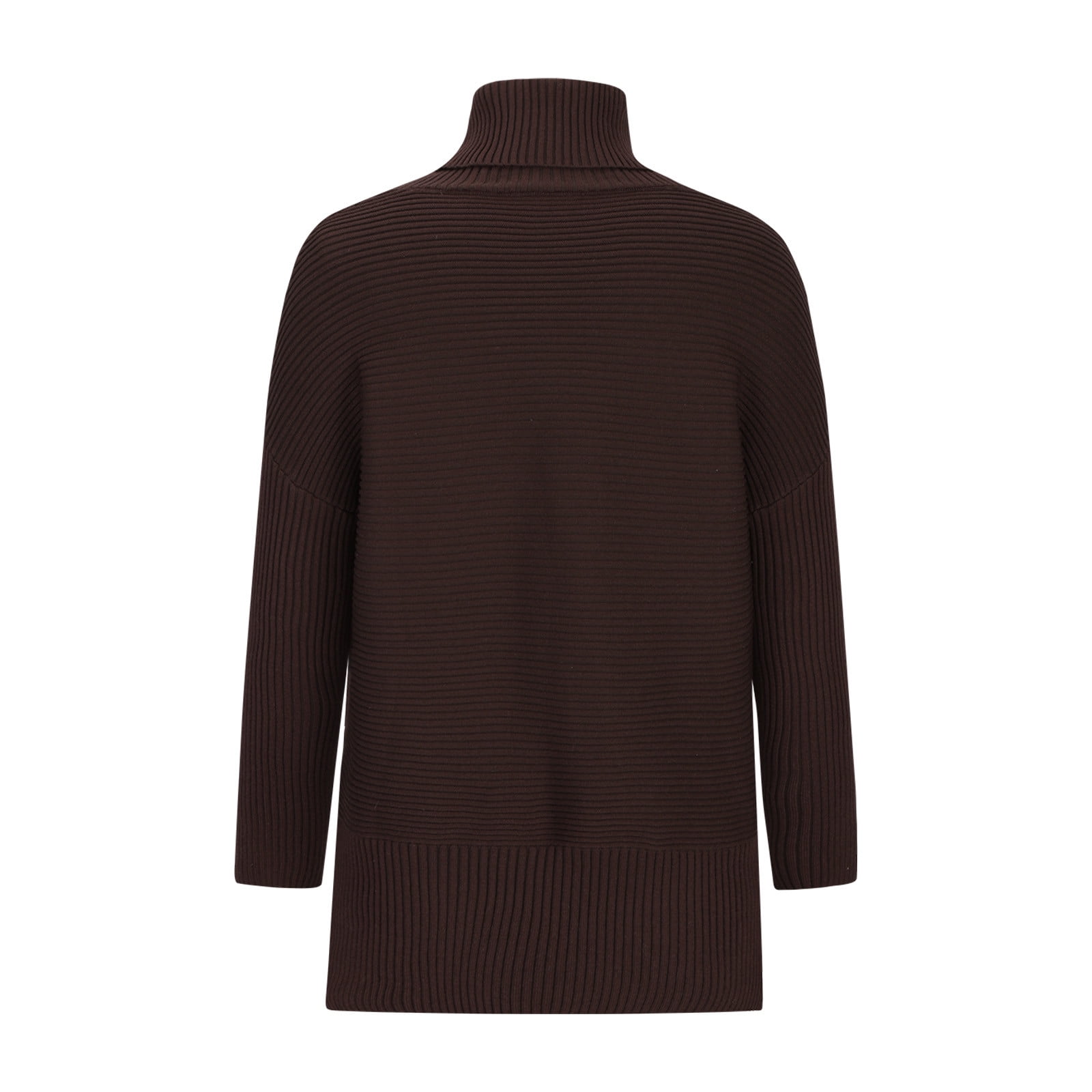 Famulily Pull Pour Femme à Col Roulé Surdimensionné Et Manches Chauve-souris Avec Ourlet Fendu, 1 Bleu Marine., Petit