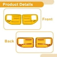 thumbnail image 4 of Cubierta de Tazón de Mango de Puerta Interior para Jeep Wrangler JK 2DR 2011-2017 Marco de Decoración de Mango de Puerta Interior Amarillo ABS 2 Pcs, 4 of 6
