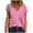 Hot Pink, variant on ZQGJB Summer Womens T-Shirts Dressy Casual Polka Dot Print Short Sleeve V Neck Graphic Tunic Blouse Loose Lightweight Comfy Pullover Tops Red M