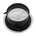 thumbnail image 4 of Raindrops White ABS Plastic Cover for Home, Office & Bathroom Exhaust Fan, Air Circulation Grille 6.3x6.3x3.1in, 4 of 7