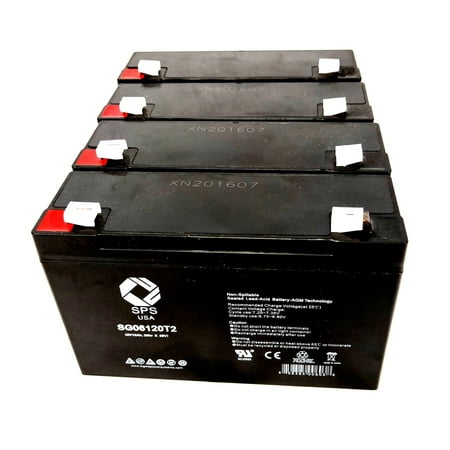 SPS Brand 6V 12 Ah Replacement Battery for Best Technologies Patriot II Pro 1000 (4