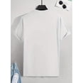 thumbnail image 2 of Funny Fishing & Slogan Pattern Print Graphic T-shirts, Causal Tees, Short Sleeves Comfortable Pullover Tops, Men's Summer Clothing, 2 of 5