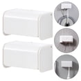 thumbnail image 3 of Miangastore Bathroom Wall Mounted Toothbrush Stand 2Pcs 2.9X1.7X1.7In, 3 of 8