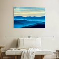 thumbnail image 2 of Elephant Stock Smoky Mountain Wall Art - Horizontal Canvas Wall Art - Living Room Wall Decor - Nature Canvas - Teal And Blue Decor - 39" x 26", 2 of 8