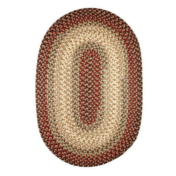 Rhody Rug  Easy Living 4' Round Rug Spanish Red
