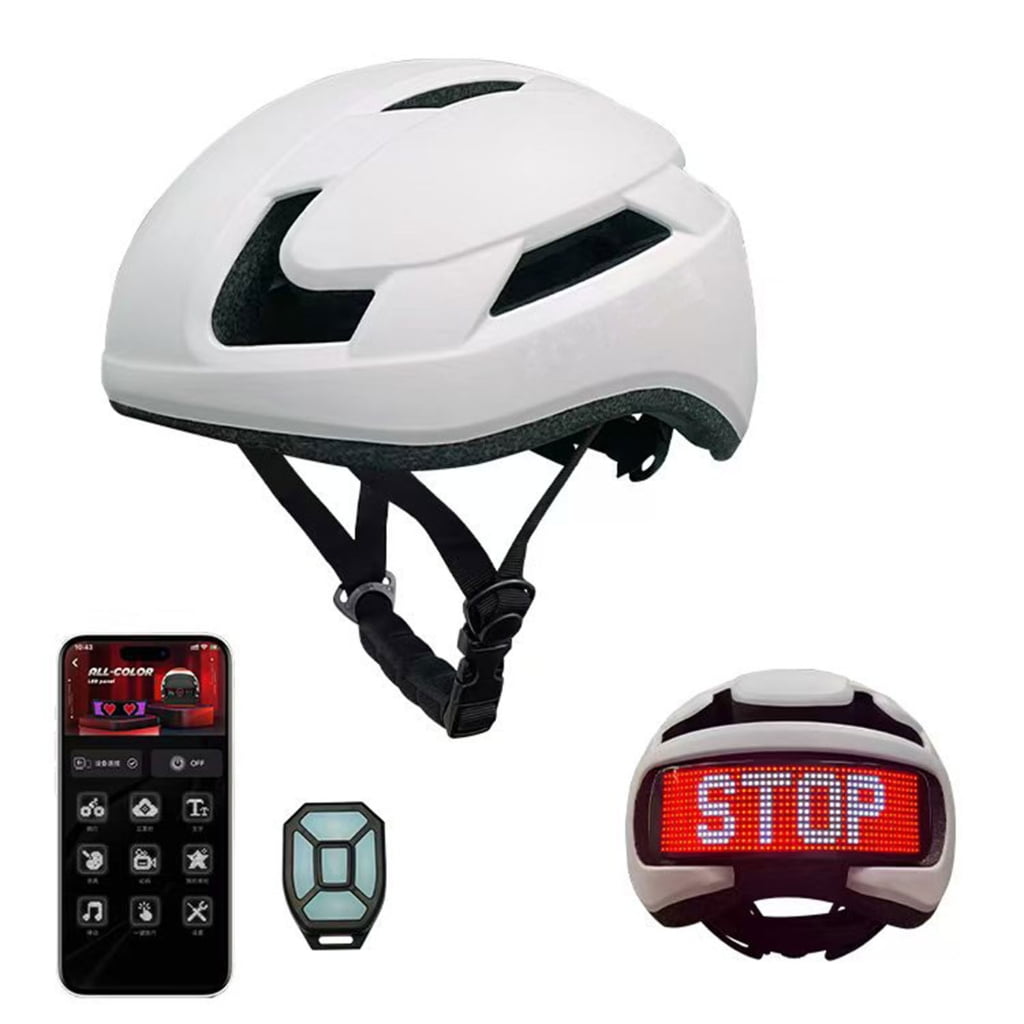 MOMOJIA High Visibilities Bike Helmet Offering 360 Degree Lighting Turn Signal Security