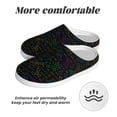 thumbnail image 6 of Daiia Chemistry Formulas Print Women’s Fuzzy Slippers Memory Foam Lightweight House Shoes Cozy Loafer Flannel House Shoes-35/36, 6 of 7