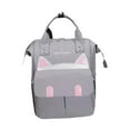 thumbnail image 1 of Mochila para pañales CUTICAT grande para bebé Gris, 1 of 8