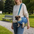 thumbnail image 4 of Small Pet Carrier Portable Shoulder Travel Tote Breathable Lightweight No‑Pull Vest Carrier for Small Dogs Cats Outdoor Walking Blue XS, 4 of 7