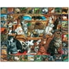 White Mountain Puzzles World of Cats - 1000 Piece Jigsaw Puzzle