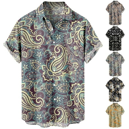 

Unisex Beach Aloha Tees Stylish Polyester Tops For Men Boys
