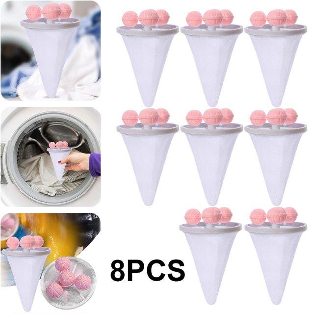 Malla para Lavandería Filtro Pelusa Flotante Reutilizable Accesorios El () Rosa