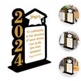 thumbnail image 1 of OULII Graduate Decorations Wooden Table Centerpiece for Graduation Party 1Set, 1 of 8