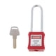 thumbnail image 2 of Negro, , rojo, seguridad, seguridad, bloqueo, , con llave, , etiqueta, acero inoxidable, PA, seguridad , DYNWAVEMX  Candado de bloqueo de seguridad, 2 of 8