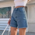thumbnail image 5 of Women's Jean Shorts High Waisted Size 14 Casual Shorts Fashion High-Waisted Jeans, 5 of 6