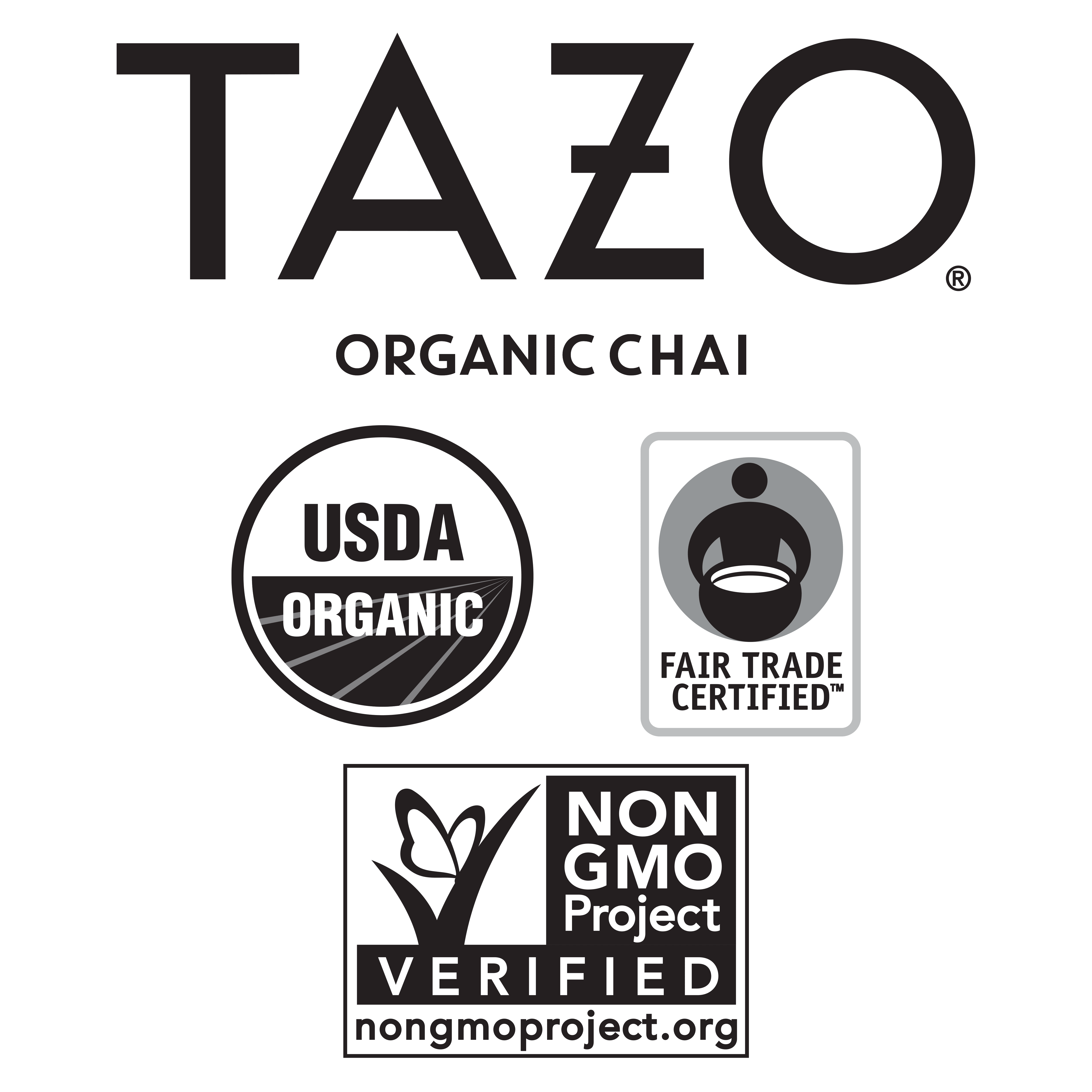 TAZO Regenerative Organic Chai Black Tea Bags, 16 Count (Pack of 6)