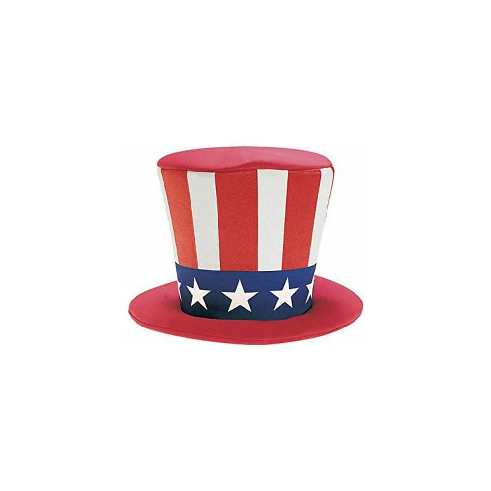 Foam Uncle Sam Top Hat - Adult Std - Walmart.com - Walmart.com