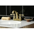 thumbnail image 2 of Fauceture FSY5613ACL American Classic 4 in. Centerset Bathroom Faucet with Plastic Pop-Up, Brushed Brass, 2 of 5