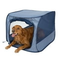 thumbnail image 3 of (2 pack) Vibrant Life Soft-Sided Pop Open Dog Kennel, Blue, Large, 3 of 16