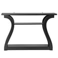 thumbnail image 5 of HomGarden Wood Narrow Console Table 3 Tier Black Accent Sofa Table Living Room Bedroom, 5 of 8
