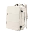 thumbnail image 2 of Mochila de viaje Colamx bolsa de lona informal para senderismo Beige, 2 of 8