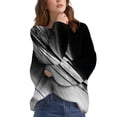 thumbnail image 2 of Chandail Décontracté Grande Taille pour Femmes, Tricot à Manches Longues Col Rond, Blouse Chaude d'Hiver, 2 of 4