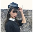 thumbnail image 4 of CoCopeanut Fashion Wanita Topi Militer Musim Semi Musim Gugur Sailor Topi Wanita Topi Baret Datar Kapten Cap Perjalanan Cadet Oktagonal Topi Liburan, 4 of 6