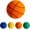 ffe-Orange, variant on 2026 "Stealth-Bounce" Silent Basketball Kit - High-Density Airless Foam Indoor Training Ball + Bonus Mesh Carry Net, Quiet Dribbling for Apartment