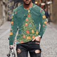 thumbnail image 1 of 2023 Automne Nouveaux Chandails à Manches Longues pour Hommes Imprimés Numériques Impression de Noël Coupe Ample Col Rond Chandail 3d Manches Longues, 1 of 5