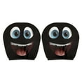 thumbnail image 3 of 2PCS Funny Cartoon Car Headrest Covers, Universal Cute and Funny Cartoon Eyes Headrest Covers, Car Seat Head Rest Protector for Auto Front Seat Rest Decoration, 3 of 6