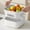 White, variant on Nsxcdh Plastic Kitchen Organizer Basket with Drain Holes,Space-Saving Food Storage Bin for Vegetables,Multi-Purpose Easy-Clean Container Gift