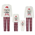 thumbnail image 1 of Pijamas familiares a juego Fiomva, ropa de dormir navideña, camisa de dormir de manga larga con pantalones a cuadros, conjunto de pijama suave para estar en casa, tallas S-XXL, 1 of 8