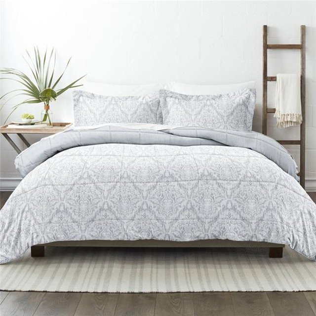Collection Maison Premium Alternative Duvet Campagne Anglaise Ensemble de Couette Réversible Lot de 9