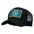 thumbnail image 2 of South Dakota Flag Patched Mesh Cap - Black OSFM, 2 of 5