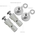 thumbnail image 4 of Juego de montaje para asiento de inodoro, bisagra de acero inoxidable, 3 pares de tornillos, piezas de repuesto para tapa de inodoro, 4 of 5